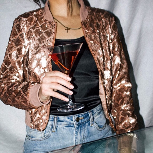 *SOLD* XXI Sequinned Jacket - Picture 5 of 10
